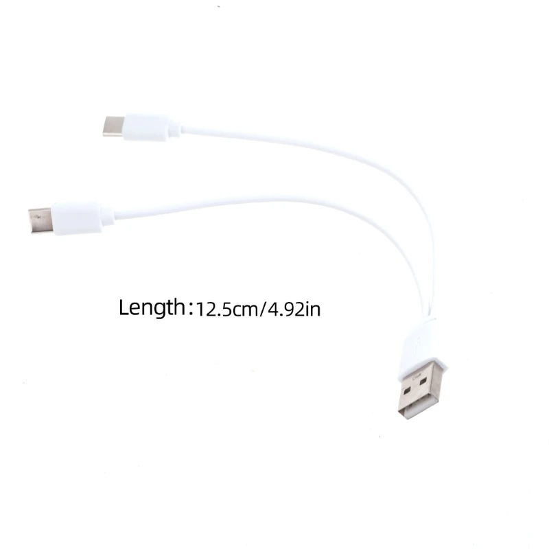 Charging Cable USB Splitter Cable Fast Charging Cord with 2/4 Type Male Port