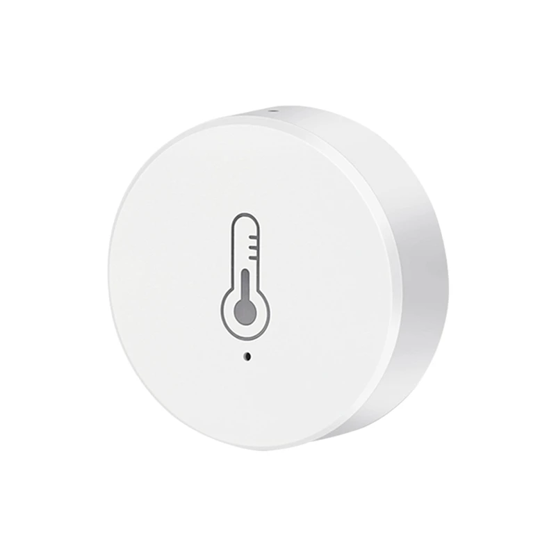 1 PZ Tuya Smart Home Zigbee Sensore di temperatura e umidità ABS bianco per Alexa Google Smart Life