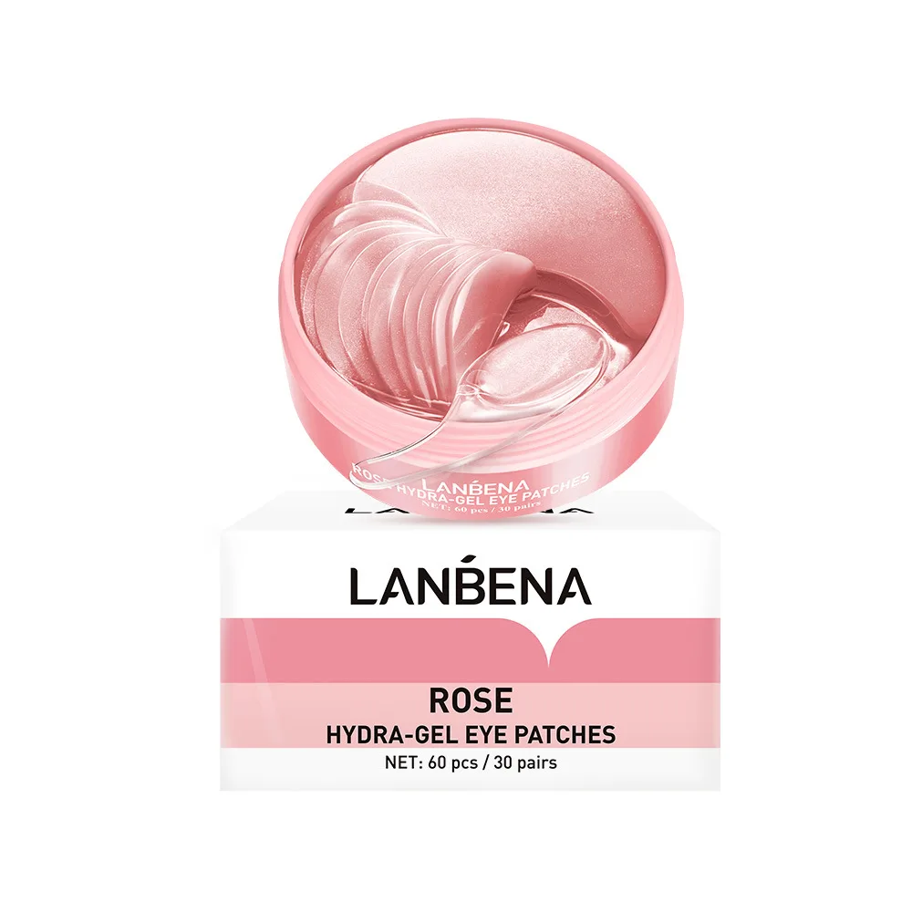 LANBENA Eye Patch Eye Mask Kolagenowa maska na twarz ​ Witamina C Hialuronowy retinol do pielęgnacji twarzy Produkty do pielęgnacji skóry 60 plastrów pod oczy