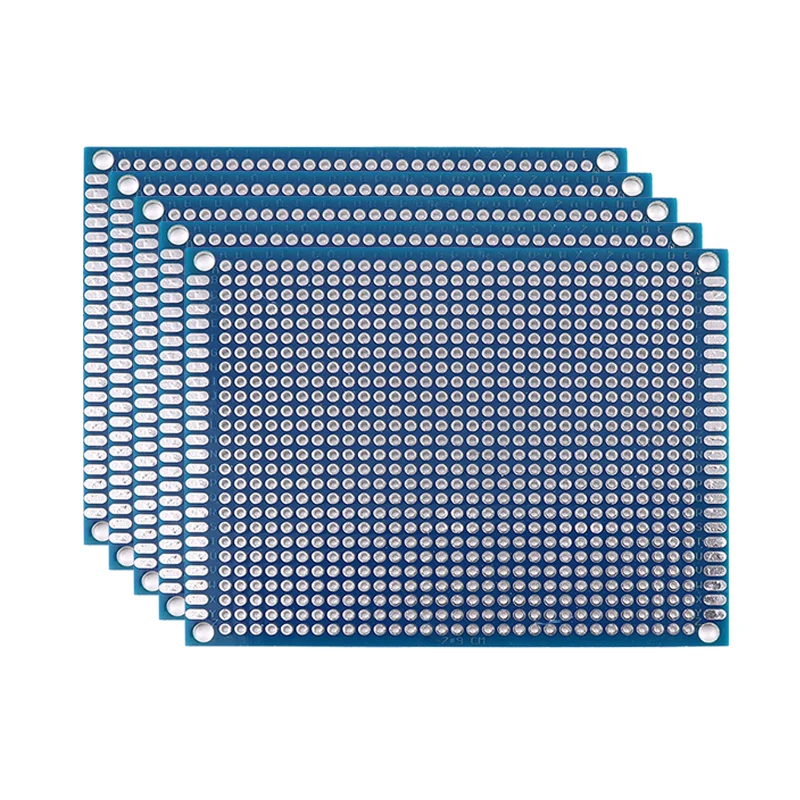 5/10PCS PCB Board Prototype Board Blauw 2x8/3x7/4x6/5x7/7x9cm Dubbelzijdig Printplaten Voor DIY Solderen Project