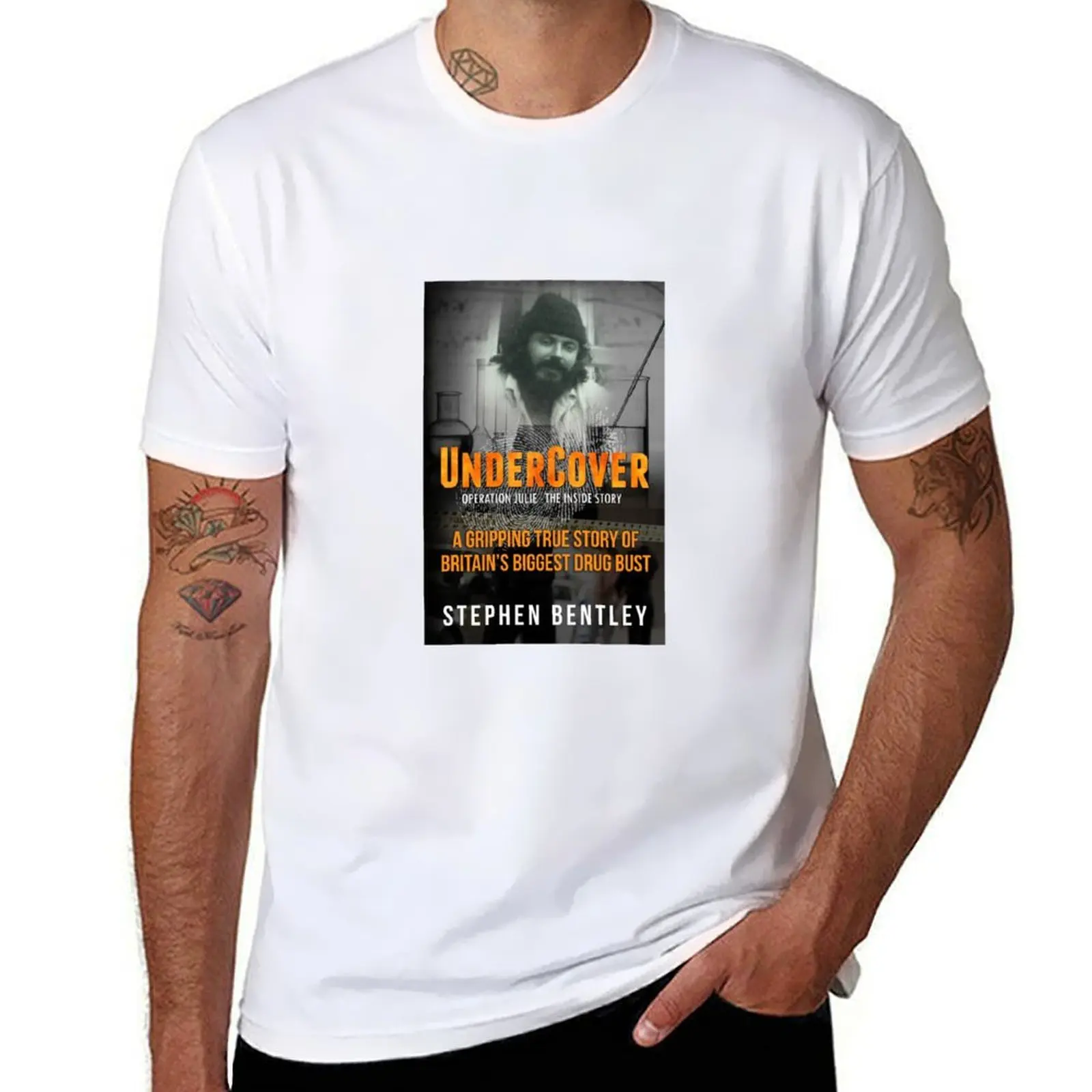 Undercover Operation Julie Book Cover T-Shirt t shirts for man graphic funny man t shirt graphic funny t shirts cotton T-Shirt