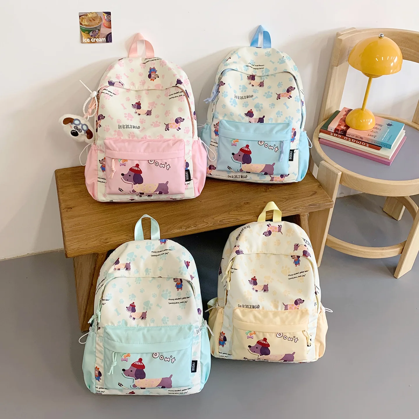 

Рюкзак для кампуса, большая вместимость, японские Ins, повседневная студентка, молодшая школьница, рюкзак с героями мультфильмов, рюкзак