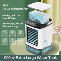 Desktop Air Conditioner Fan Dual Spray Cooling Electric Fan Air Cooler USB Portable Refrigeration Large Capacity