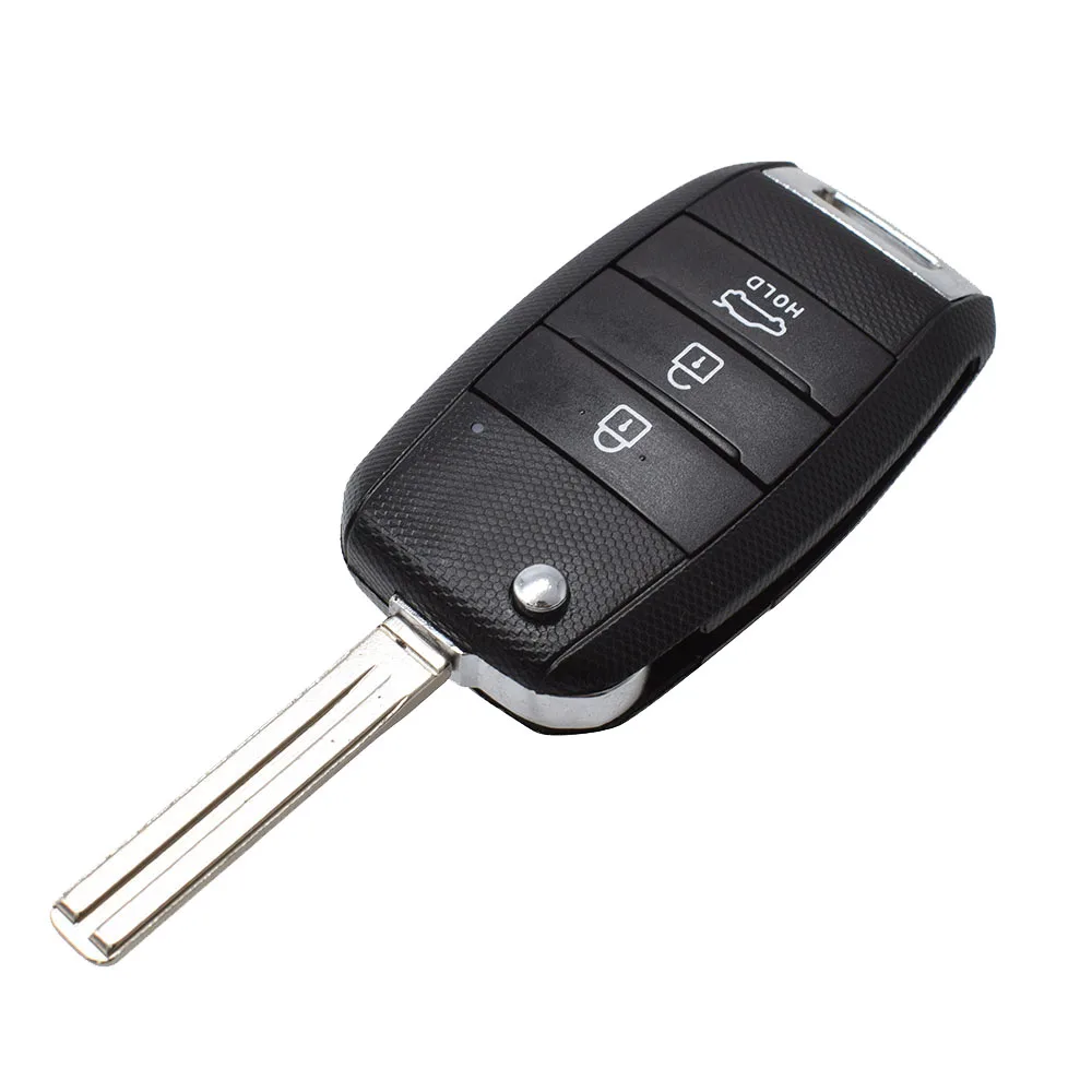 Remote Key Shell For KIA K2 K3 K5 Rio Sorento Carens Ceed Stonic Cerato Rio 3 Button Car Key Fob Case Replace Parts TOY40 Blade