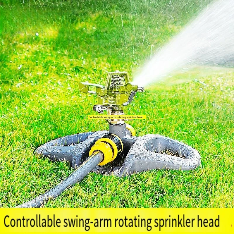 360-Degree rotating automatic sprinkler, agricultural spray irrigation, rocker arm nozzle, lawn garden vegetable garden