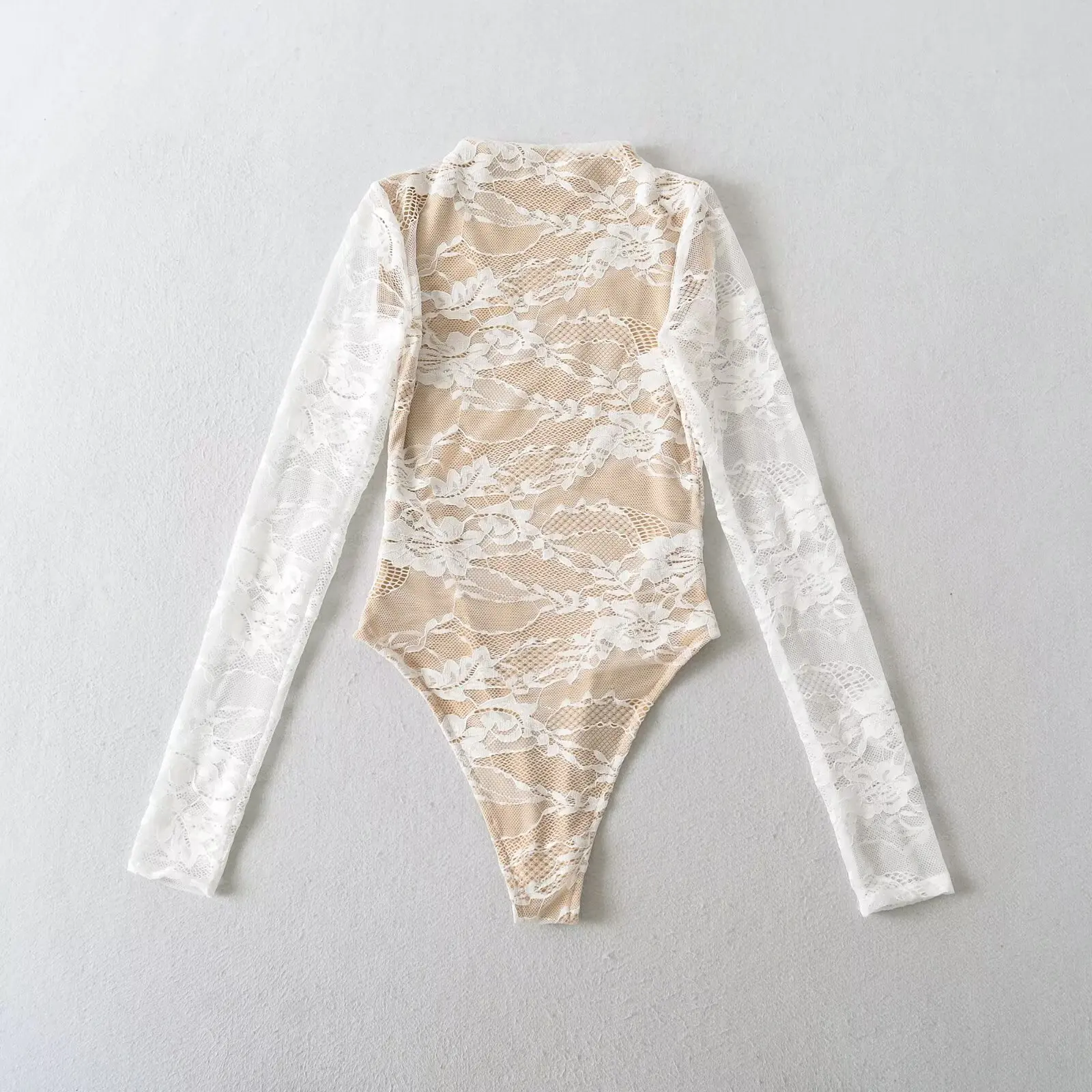 مثير الدانتيل رقيقة عالية الخصر قطعة واحدة دعوى الرغبة النقية الإنترنت Celebri الجسم ملابس خارجية فتاة حلوة حار #3