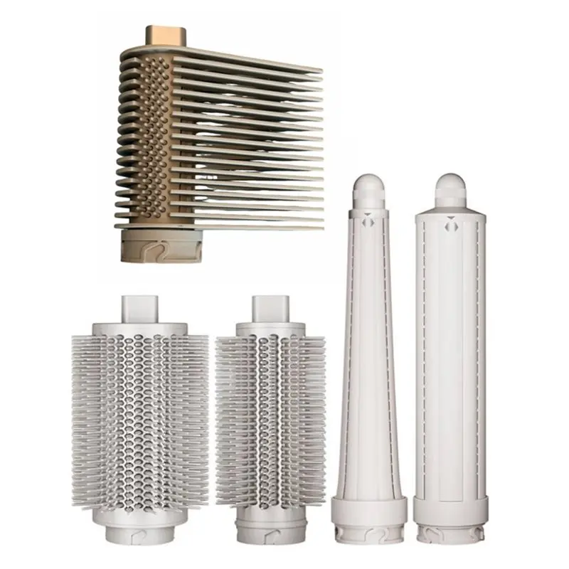 

Набор насадок M04K для Shark Flexstyle HD400: улучшенная круглая щетка для объема, насадки для завивки длинных волос, расческа-гребень (5 шт.)