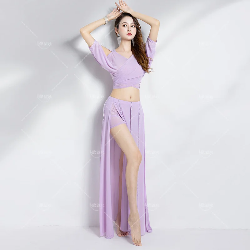 

Belly Dance Top Skirt Set Stage Dance Long Skirt Suit Carnaval Disfraces Adult Clothes Performance Costume Women Festival Outfit