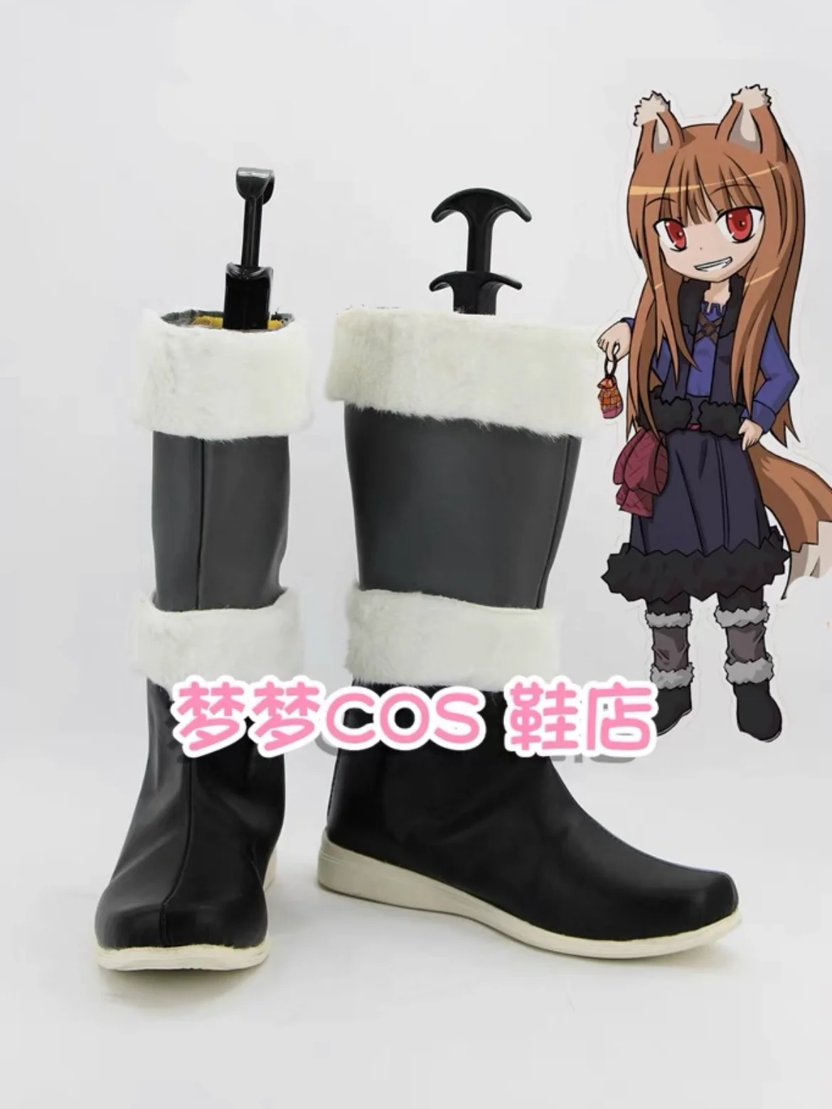 

Spice and Wolf Holo Обувь для косплея Сапоги Хэллоуин Косплей Костюм Аксессуар