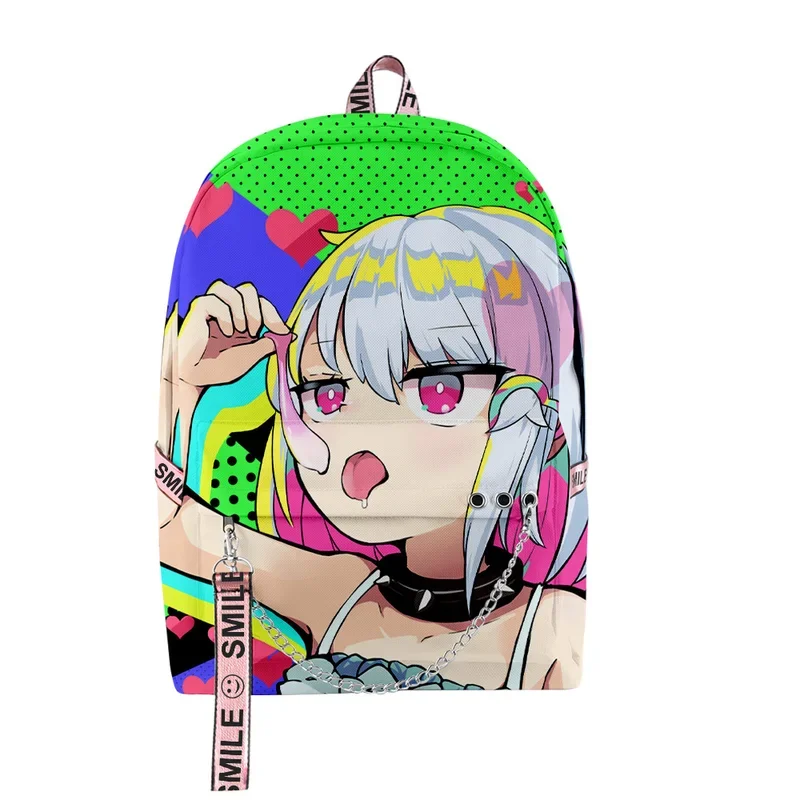 2023 Dohna Dohna Let's Do Bad Things Together Students Backpack Boys Girls Schoolbag Casual Zip Backpack Harajuku Rucksack