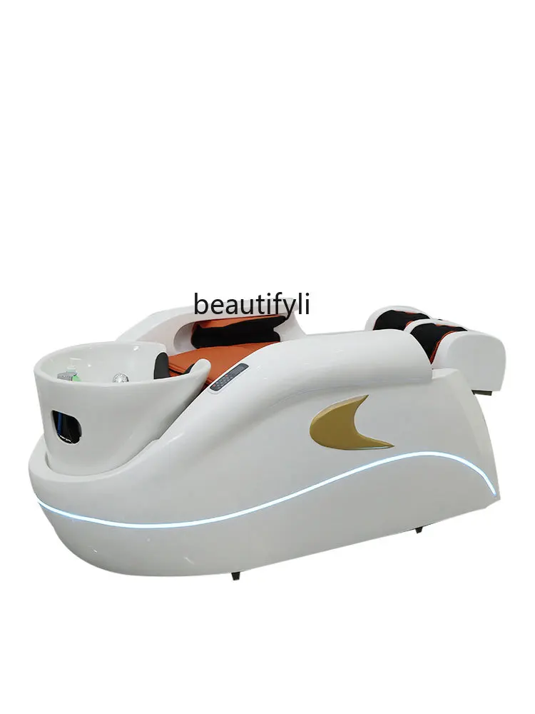 

Intelligent Electric Massage Shampoo Bed Automatic Barber Shop for Hair Salon Ceramic Basin Washing and Flushing Massage