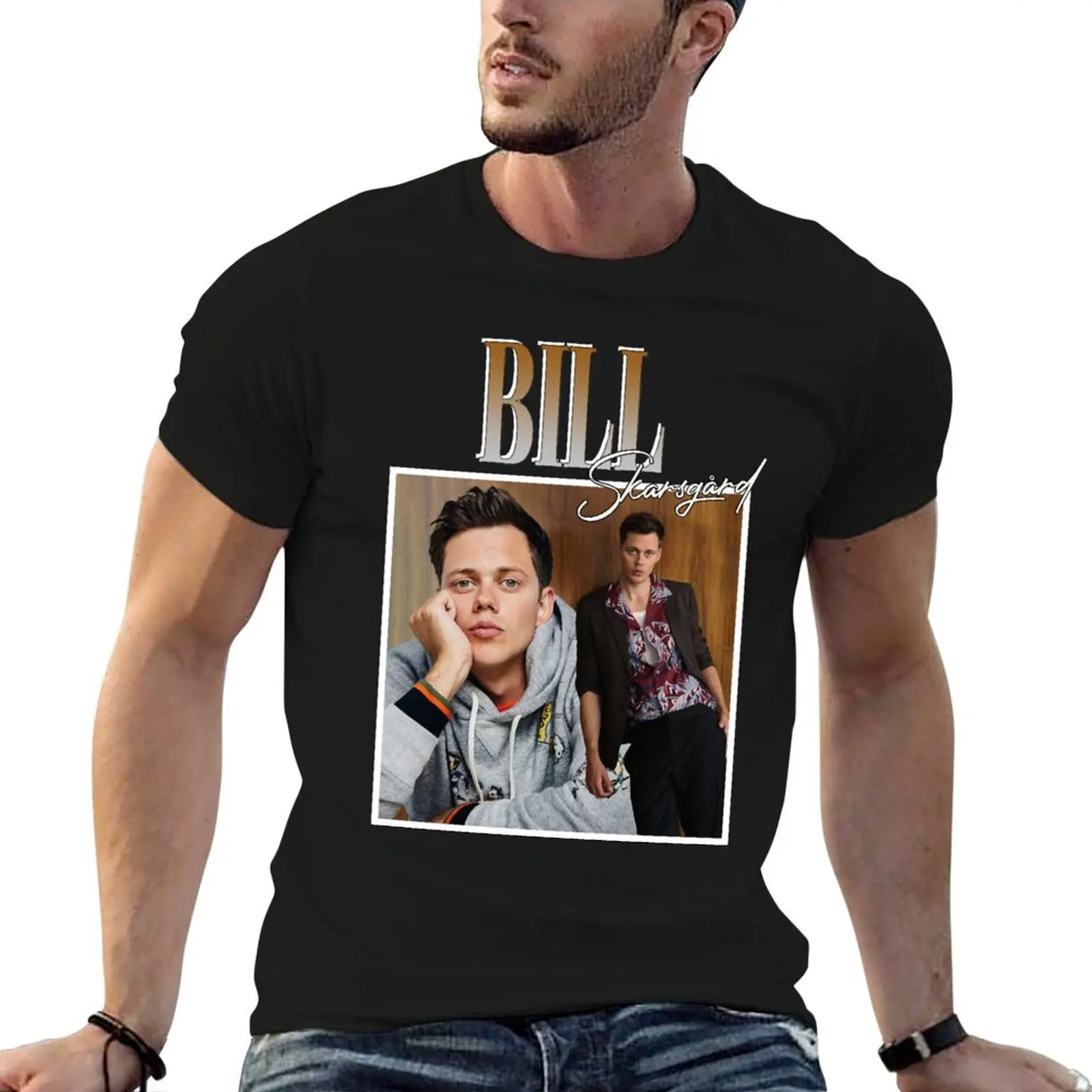 

Men Women Bill Skarsgard Gifts For Music Fans T-Shirt anime tshirt man t shirts for men T-Shirt