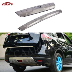 Front Rear Bumper Fender Protector Guard Skid Plate Sill Splitter Covers For Nissan X Trail Rogue T32 2014-2016 Car Accessories