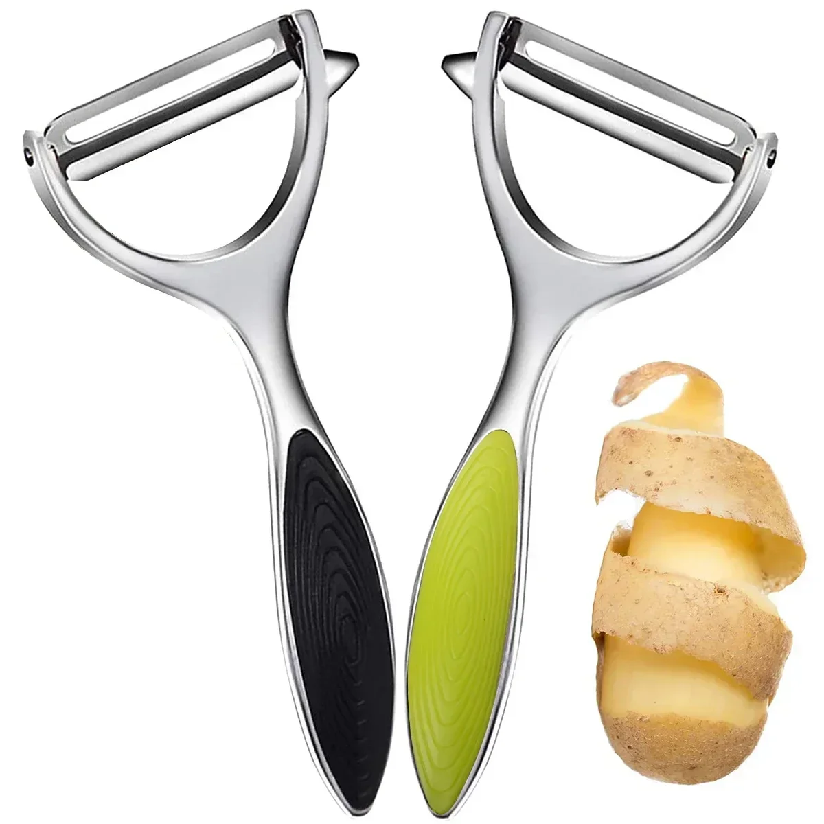 

304 Stainless Steel Potato Vegetable Peeler Y-Shaped Rotatable Fruits Peeler Peeling Tool Kitchen Gadgets Fruit Vegetable Tools