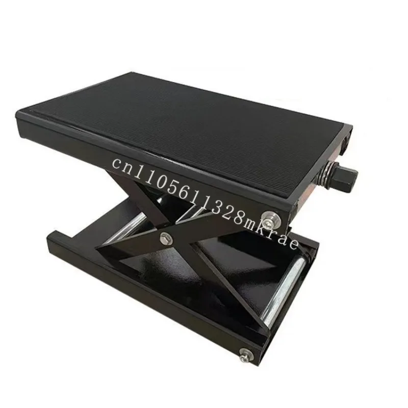 

New Forklift Capacity 500kg Motorcycle Lift Frame Scissor Lift Frame Jack Wide Deck Motorcycle Center Frame 1100 lbs