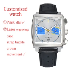 Customized 40mm ETA 7750 Diving Watches ETA Automatic Multifunction Chronograph Movement Stainless Steel Waterproof watches