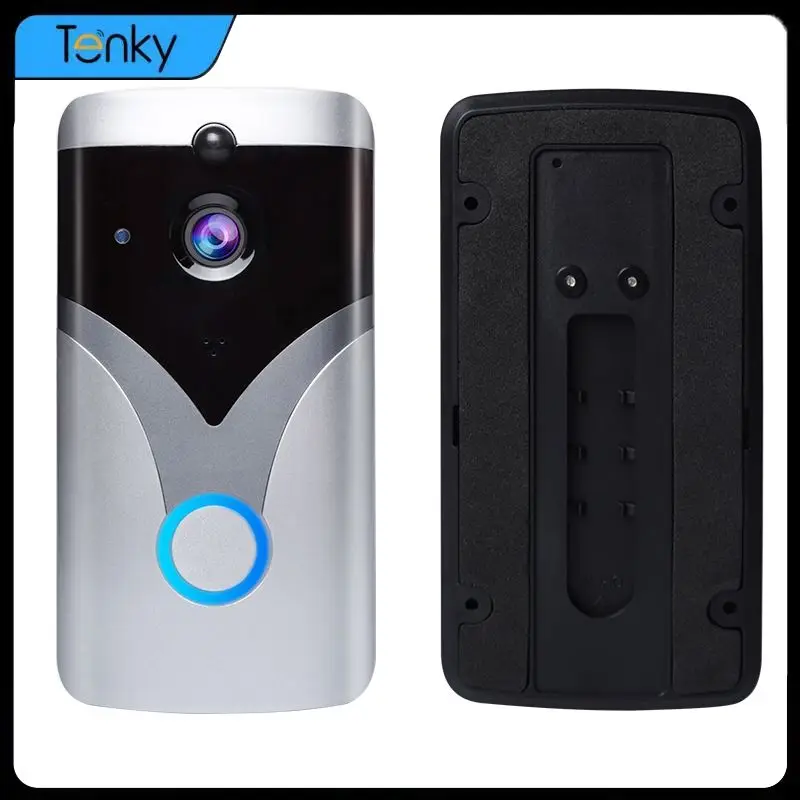 Intelligent Doorbell Voice Call Video Intercom Video Intercom Doorbell Remote Wake-up 100 Degrees Home Security Camera -10℃50℃