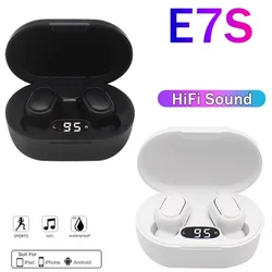 Original E7S Wireless Bluetooth Headset with Mic LED Display Earbuds for iPhone Xiaomi TWS Earphone Bluetooth Headphones earbuds
