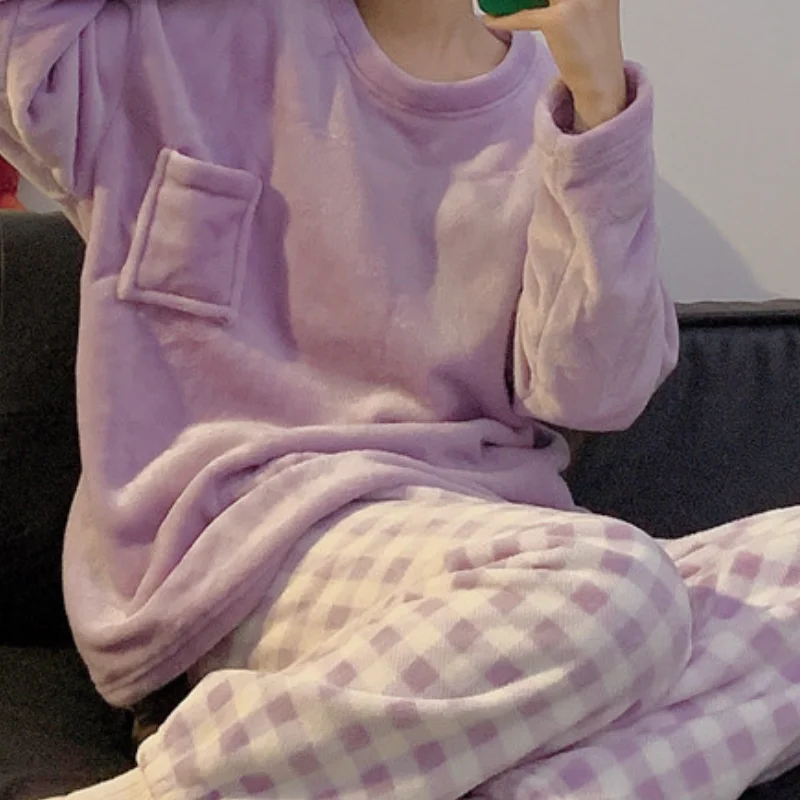 Damski komplet dwuczęściowy w stylu kreskówkowym, na jesień i zimę, minimalistyczna piżama, seksowna odzież do spania, nowy zestaw dwuczęściowy, odzież damska.