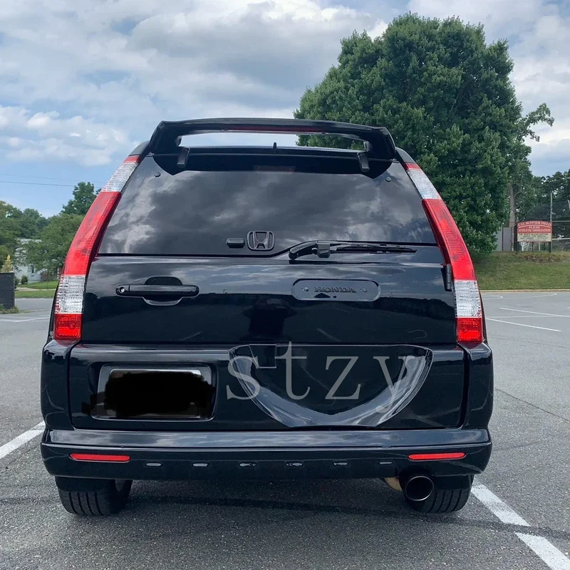 for Honda CRV Spoiler 2001-2007 ABS Material Car Rear Wing Primer Color with Lig Rear Spoiler Press The Tailook