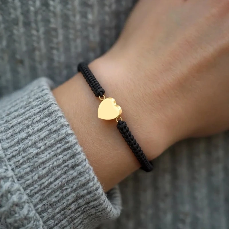 رماد القلب معصمه ميموريال جثث مجوهرات مربع غير رسمي ارتداء الصناديق حرق جثث جرة المجوهر #5