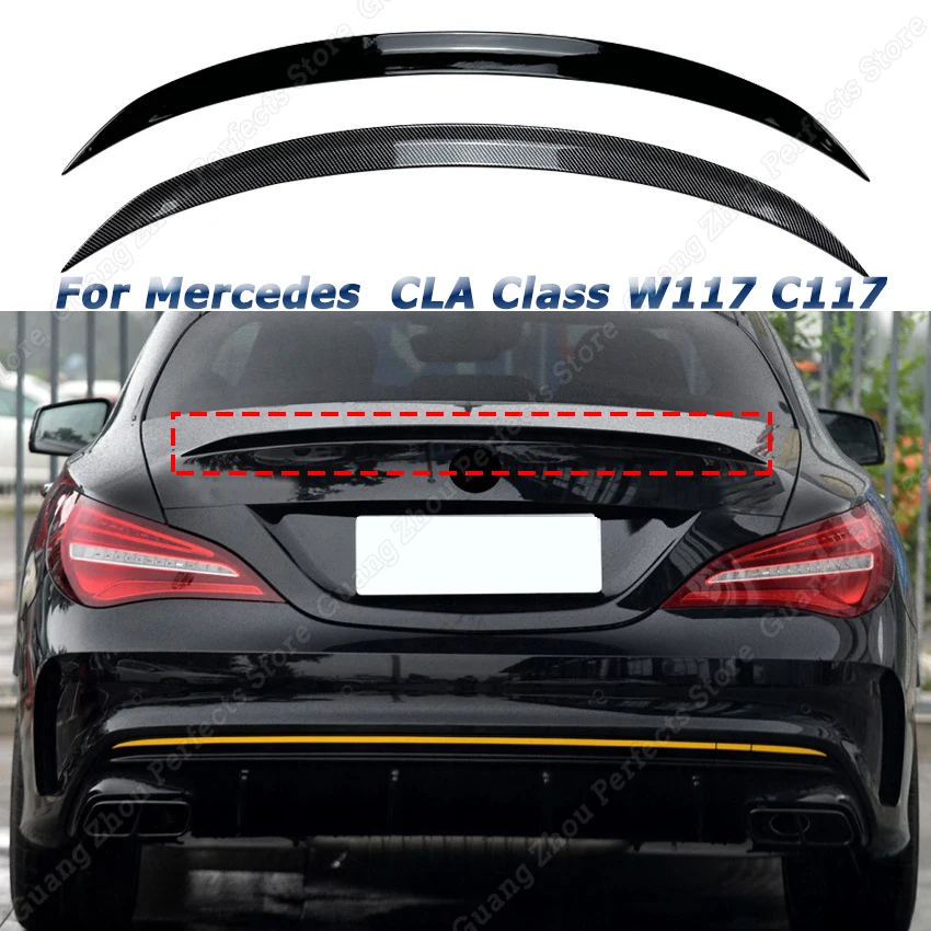 Car Rear Splitt Roof Wing For Mercedes Benz CLA Class W117 C117 CLA180/220 CLA250/260 CLA200 CLA45 AMG Sedan 4-Door 2013-2019