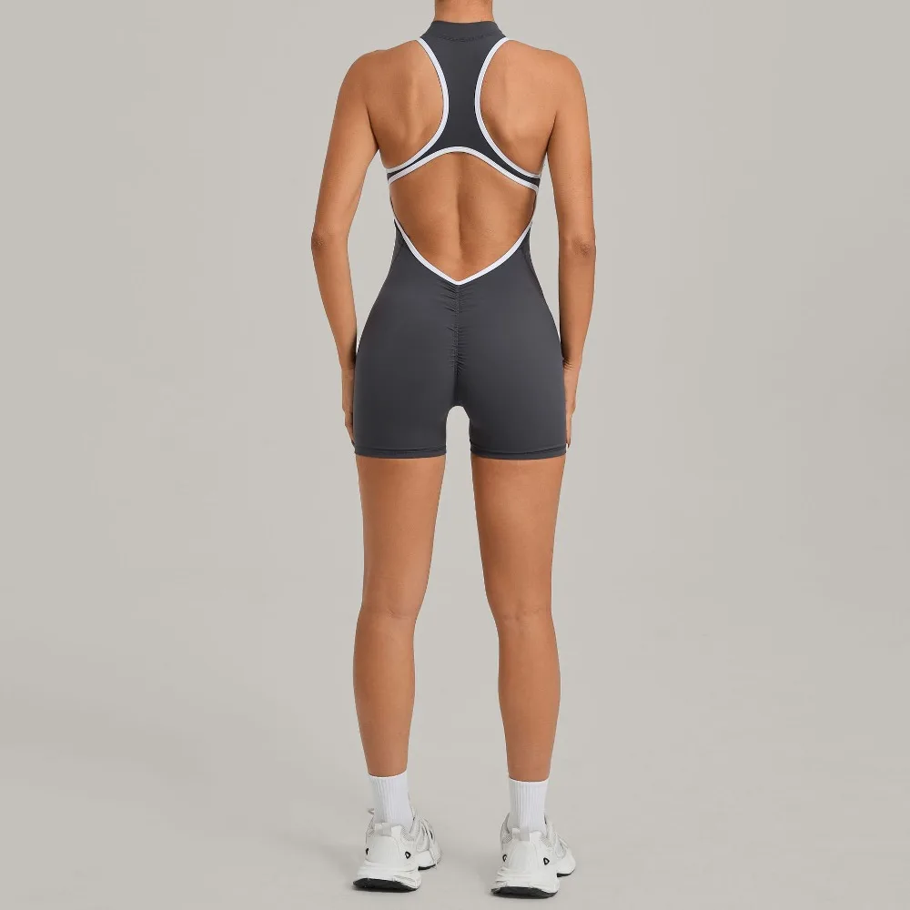 tuta-da-ginnastica-da-donna-con-blocchi-di-colore-body-da-yoga-con-cerniera-e-schiena-scoperta-effetto-push-up-per-fitness-all'aperto