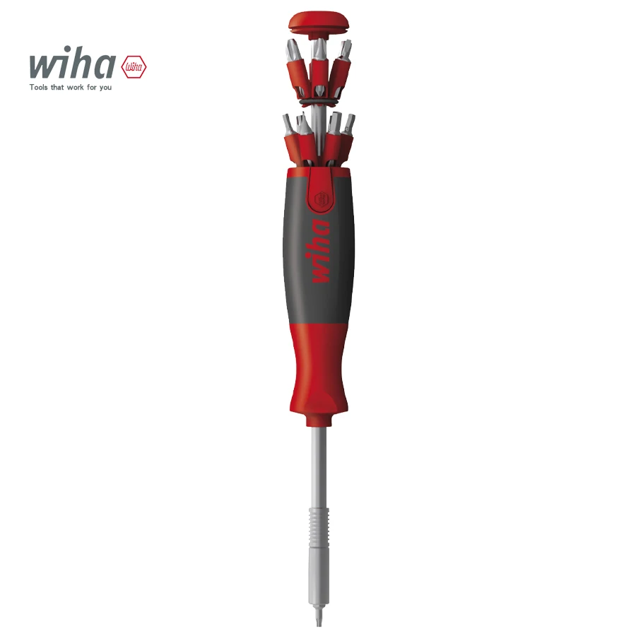 WIHA 26 in 1 Screwdriver Set with Double-ended Bit for Slotted/ Philips/Torx/Hex/Pozidriv/Square Recess Screws 40907