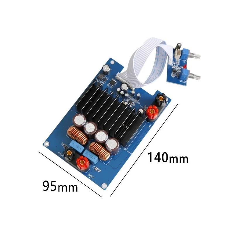 TPA3255 600W Mono Audiophile Digital HiFi Subwoofer Power Amplifier Board Crossover Frequency And Volume Adjustable