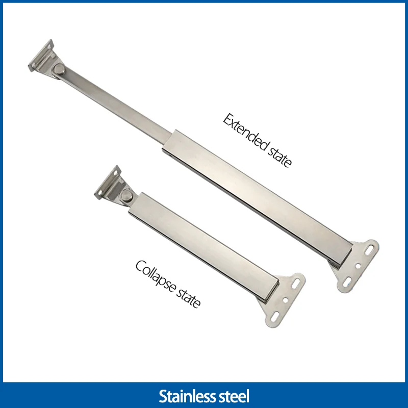 

304 Stainless Steel Mechanical Limiting Door Prop Rod Furniture Industry Top-Opening Telescopic Sliding Support Rod