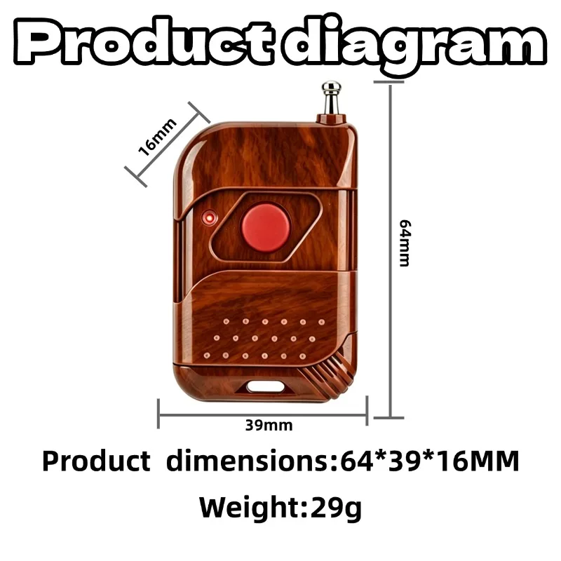 433Mhz Universal Wireless Remote Control Switch DC 12V 1CH Relay Receiver Module RF Transmitter Learning Button Remote Control - view 6