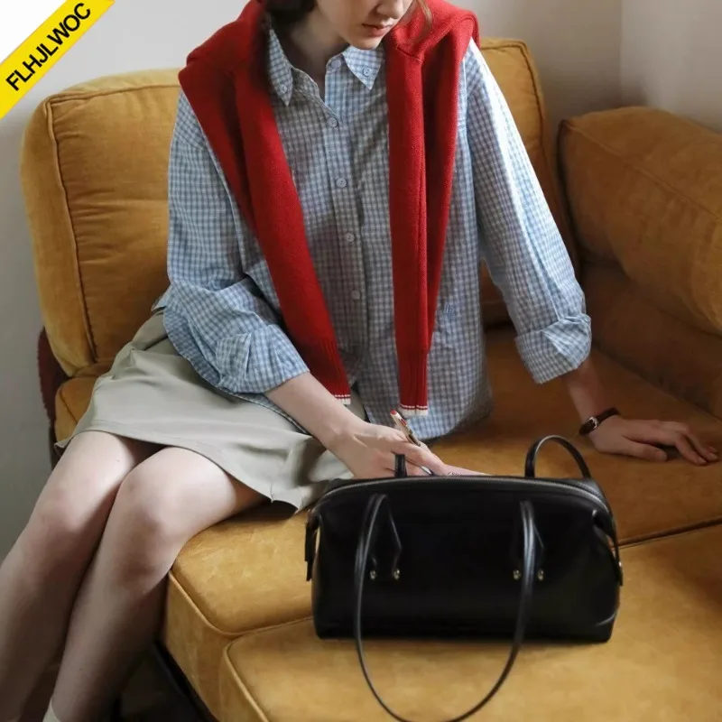 Hot Sales Katoen Blends Tops Blouses Nieuwe 2023 Lente Nieuwjaar Meisjes Preppy Stijl Losse Vriendje Ontwerp Knop Blauwe Geruite Shirts