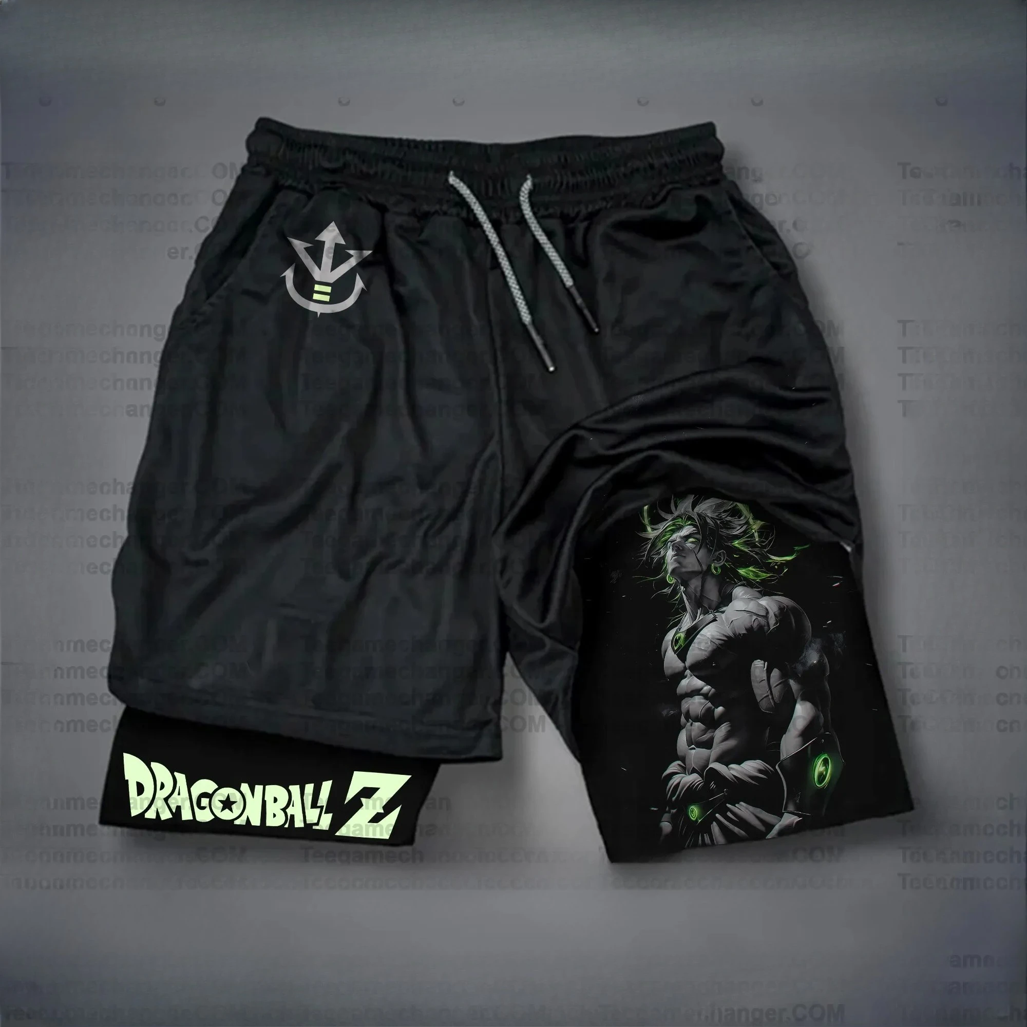 

Bandai 2026 Fashion Dragon Ball Z Collection Dragon Ball Call Sports Men's Shorts Drawstring Waist Fitness Wear Sandwich Pants