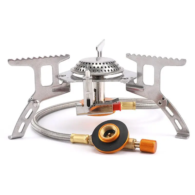 

Outdoor Windproof Stove Head Portable Picnic Stove Outdoor Equipment Split Gas Stove Mountain Fierce Fire
