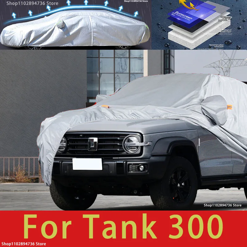 

For Tank 300 Outdoor Protection Full Car Cover Snow Covers Sunshade Waterproof Dustproof Exterior Car accessories