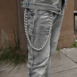 2025 New Model Minimalism Cuba Pants Chain Unisex One's Waist luxurious Concise Accessories Punk Hip Hop Key Chain Wholesaler