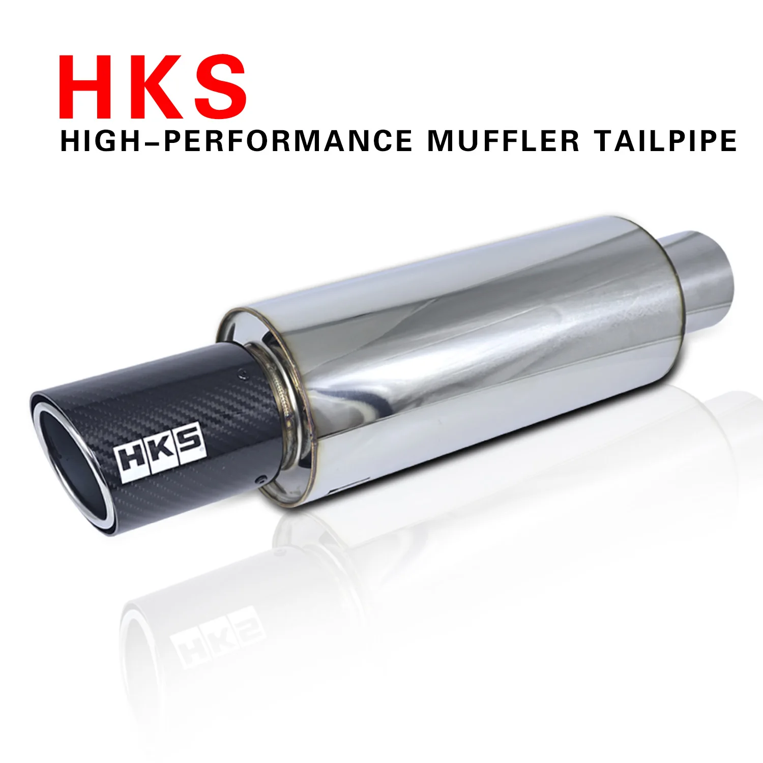 

HKS Universa Performance Exhaust Muffler With carbon fiber tailpipe diameter straight-through High Flow Racing Sound JDM exhaust