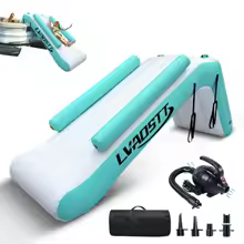 Inflatable Pontoon Waterfall Slide