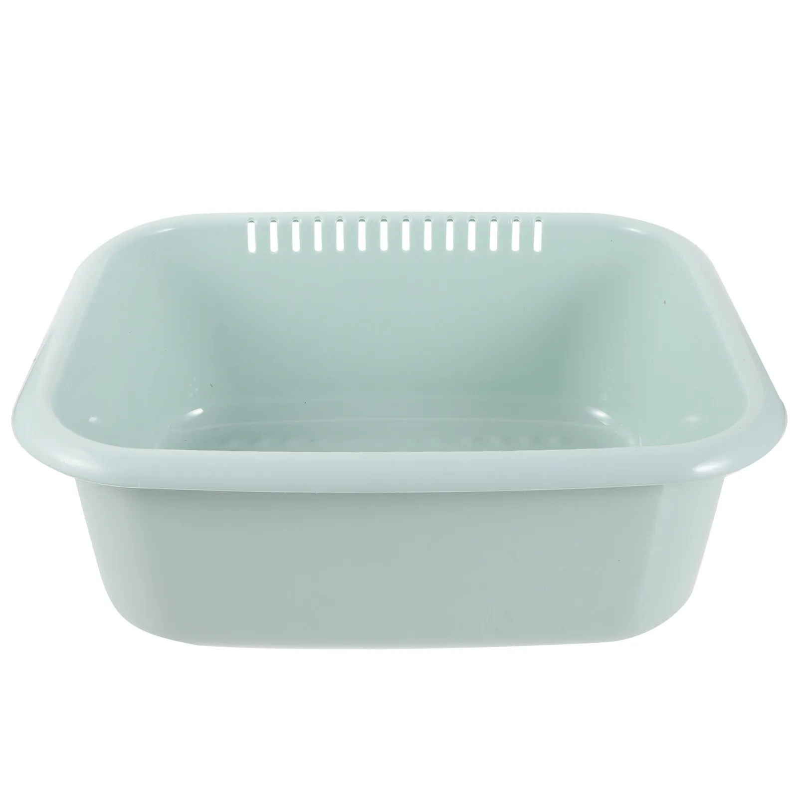 Premium Thick Plastic Wash Basin for Face Cleansing Hand Washing Dish Rinsing Bathroom Use Portable Compact