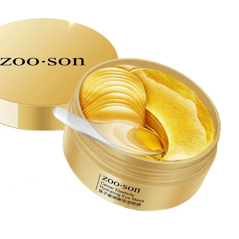 

Deep Sea Caviar 24K Gold Moisturizing Eye Mask Remove Dark Circles Anti Age Bag Skin Care Collagen Gel Eye Patches