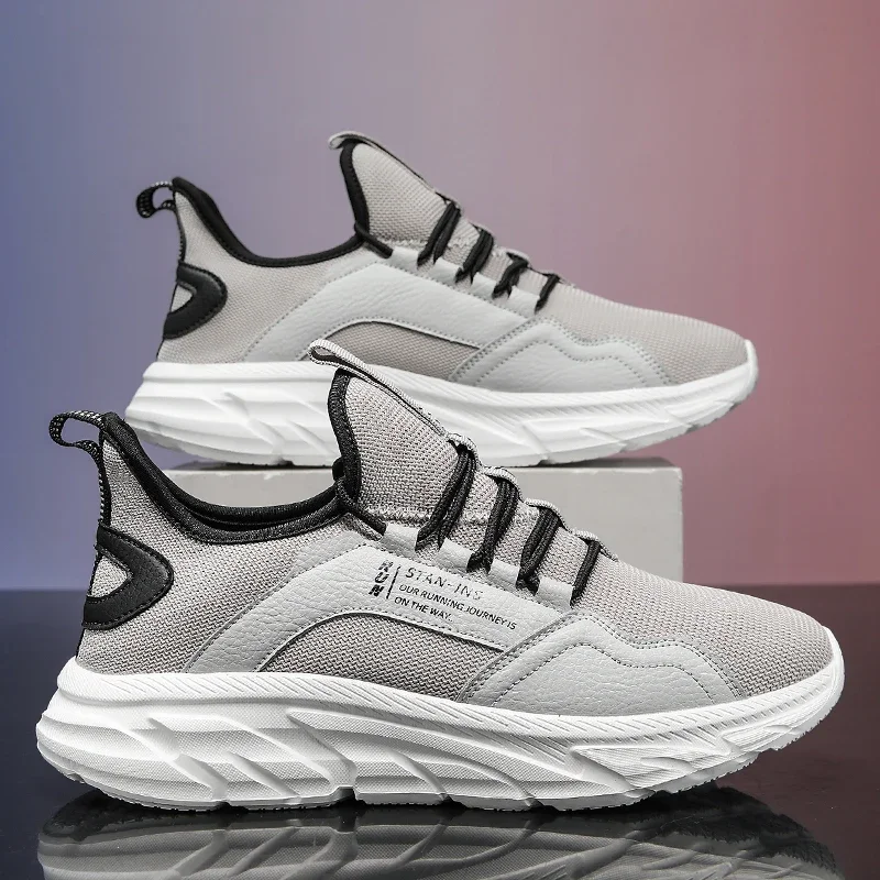 

S751 повседневные мужские кроссовки, дышащая спортивная обувь, легкая прогулочная сетчатая удобная обувь для мужчин, нескользящие уличные кроссовки