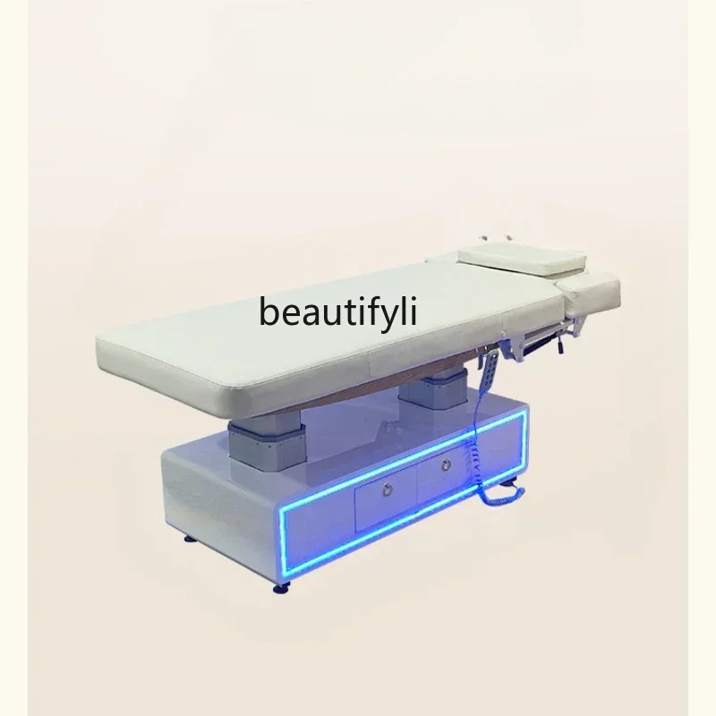 

xzzS High-end electric beauty bed, spa massage treatment bed for beauty salons, lifting medical beauty facial bed