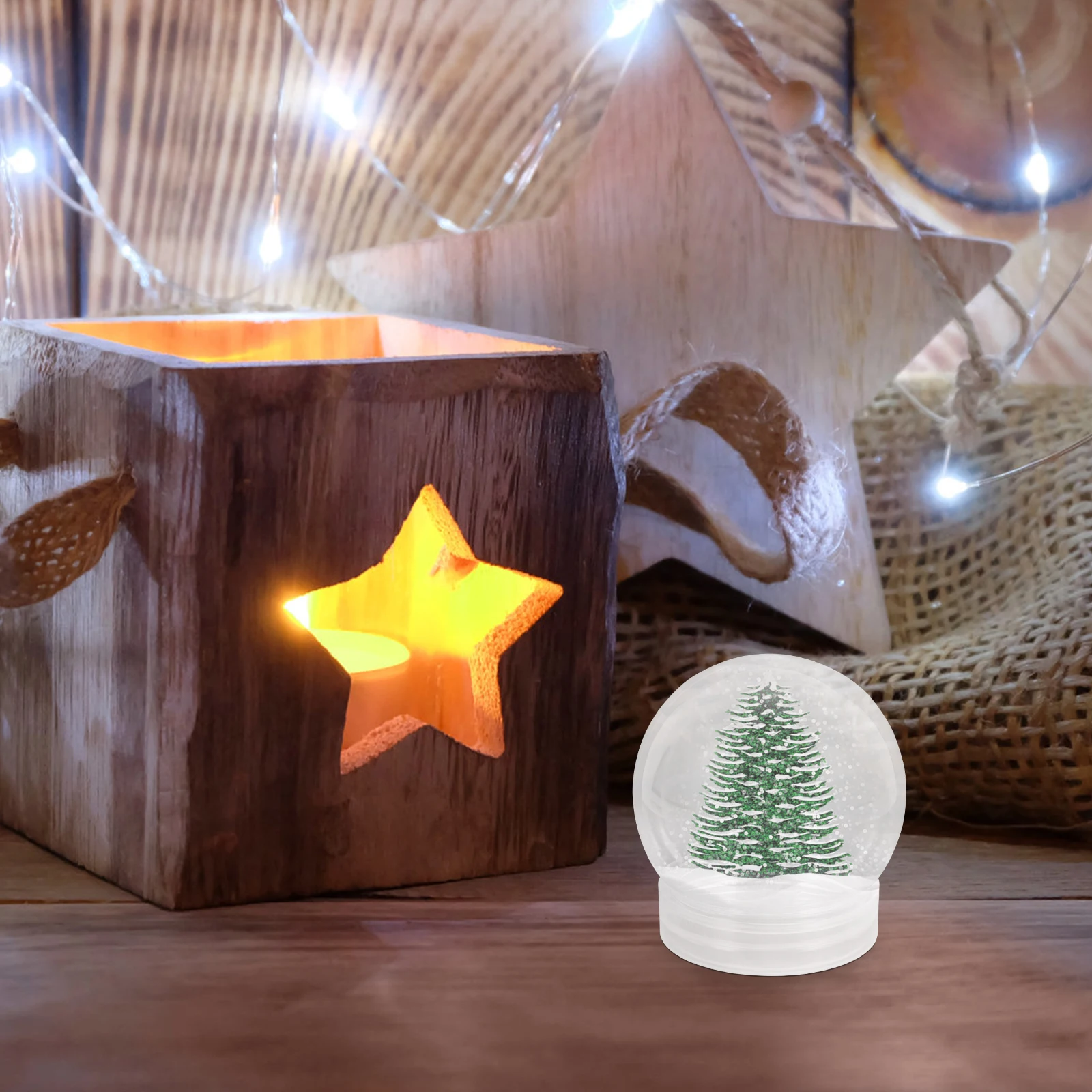 

10pcs Snow Accessories Clear Plastic Ball Shape Globe For Diy Crafts Water Globes Prop Easy To Make Smooth Surface Suitable For