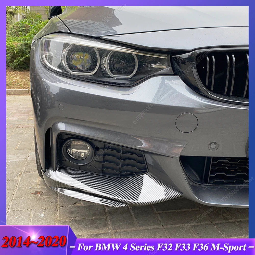 

For BMW 4 Series F32 F33 F36 M-Sport Car Front Bumper Strip Lip Diffuser Splitter Spoiler Scratch Protector Bodykit Tuning Black