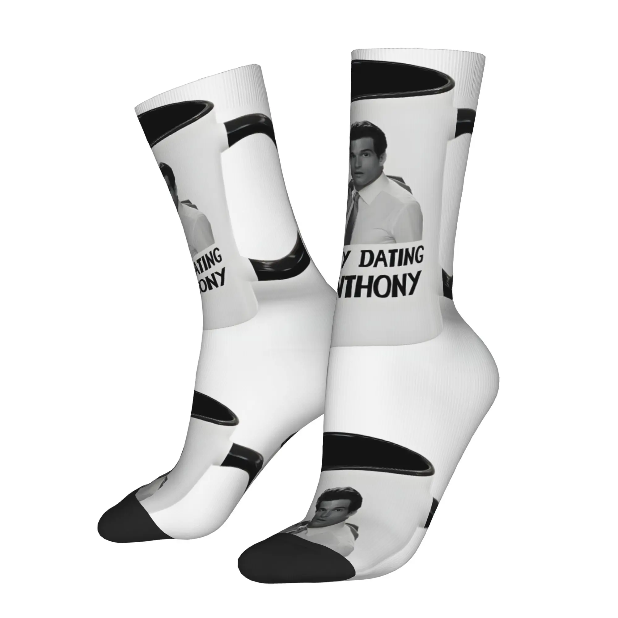 1 Pair Funny Happy Men's Sock Paul Anthony Kelly Retro Harajuku  Hip Hop Novelty Pattern Crazy Sock Gift Printed