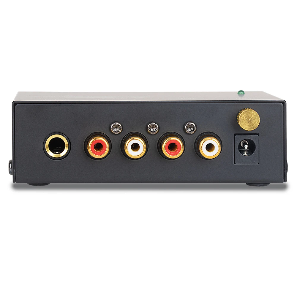 Preamplifier Phono Preamp Ultra-Compact Audio Amplifier with Level Volume Control Turntable Input RCA Output 1/4'' TRS Output