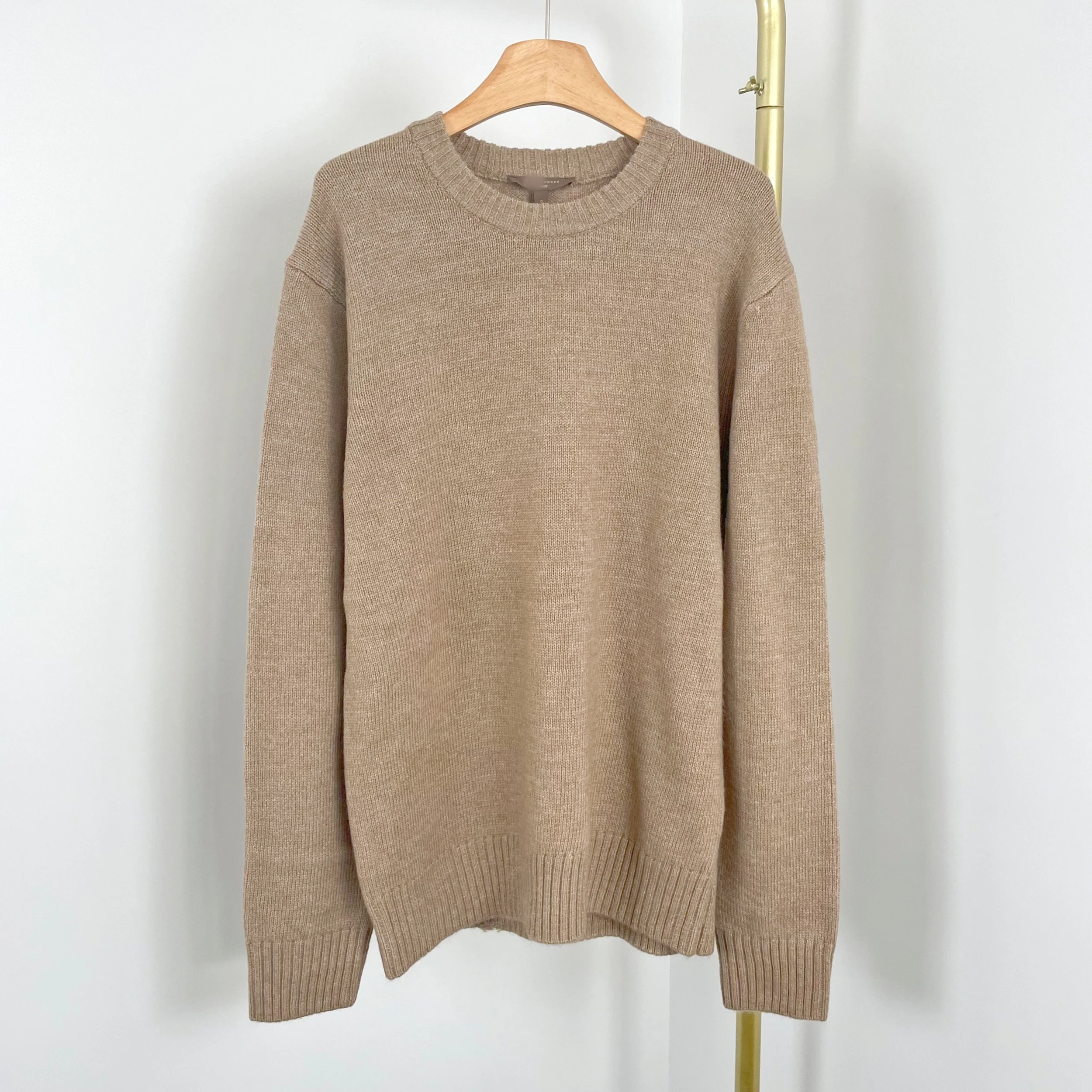 

Теплый повседневный круглый вязаный свитер Ne Long Sve для мужчин, простой свободный цвет, универсальный осенне-зимний новый поступление