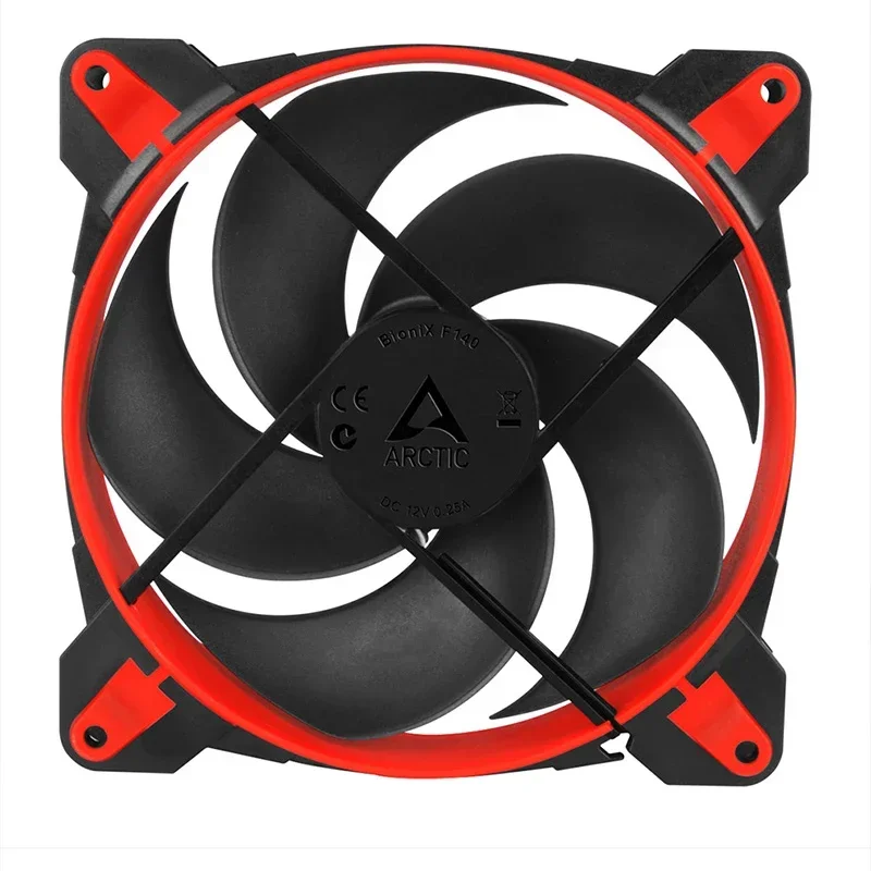 ARCTIC BioniX P140 ventilatore da gioco da 140mm ottimizzato a pressione PWM PST 14cm ventola di raffreddamento per PC 1950RPM FDB 4pin Mute ad alta velocità