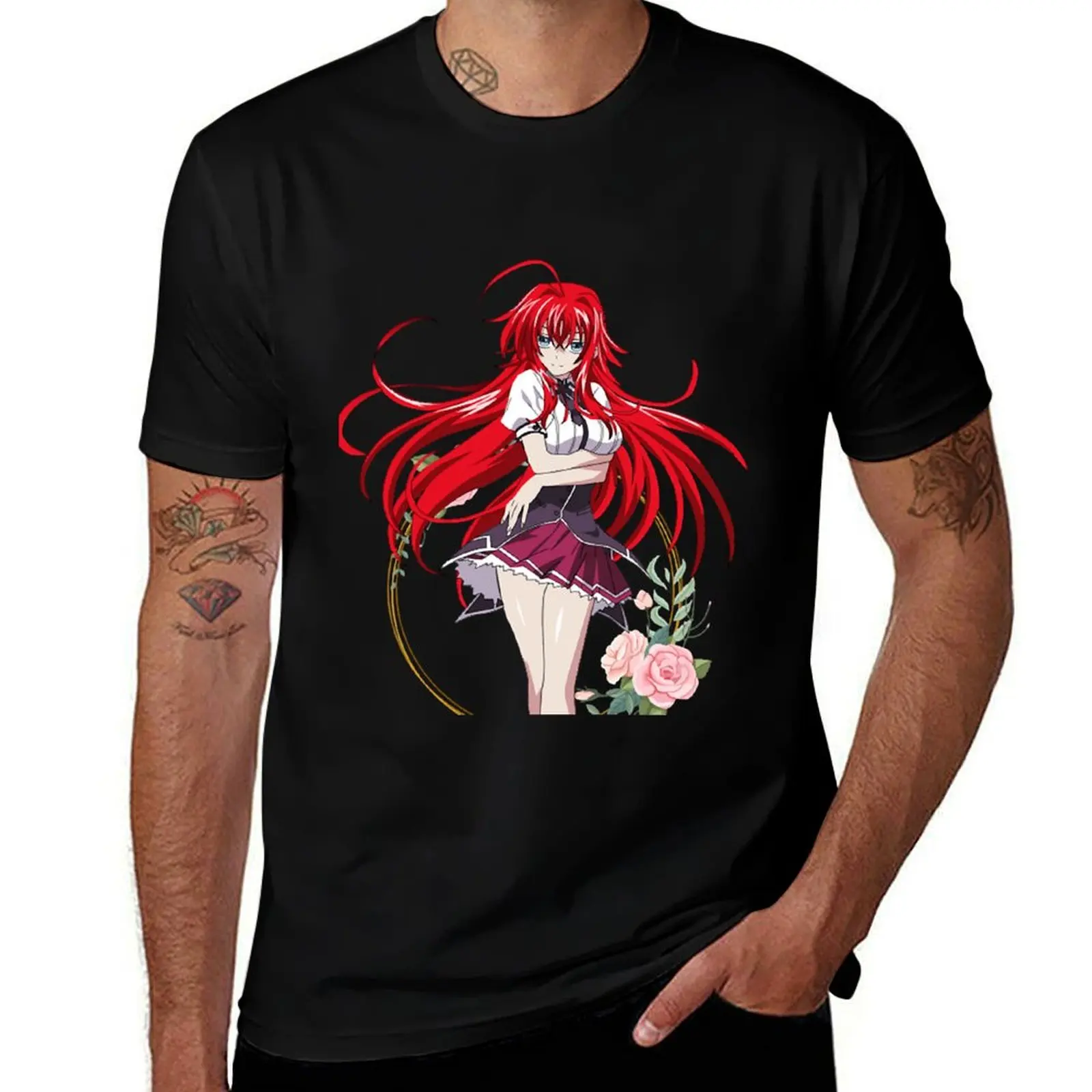 

High School DxD - Rias Gremory T-Shirt t shirt men 100% cotton luxury brand g man t shirts for men man graphic t shirt T-shirt