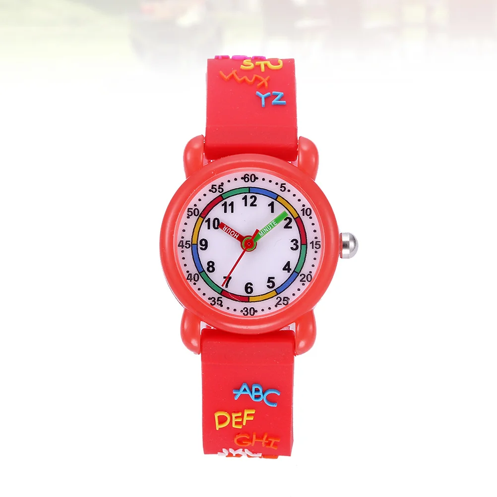 1Pcs Cartoon Pattern Watch Waterproof Quartz Wristwatch Adjustable Strap Stylish Birthday Gift for